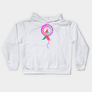 Cute pink christmas balloon. Kids Hoodie